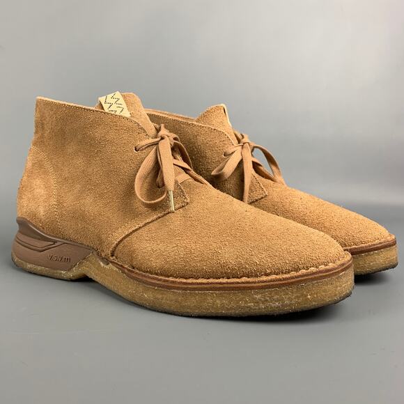 VISVIM Size 9 Sand Textured Leather Lace Up ISDT BOOTS-FOLK main image 5